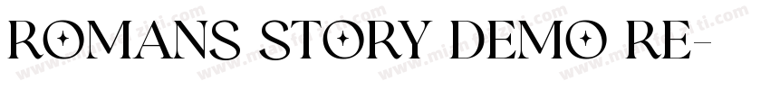 Romans Story Demo Re字体转换